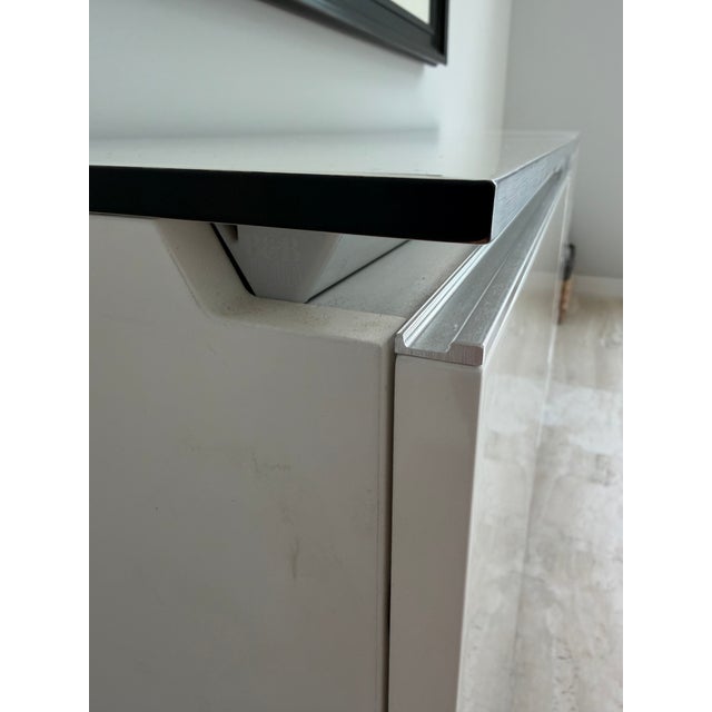 White B&B Italia Lacquered Sideboard Credenza For Sale - Image 8 of 11