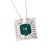 Natural Finely Faceted Quality Emerald Diamond Necklace set in Fine Platinum 9.70 TCW GIA Certified $16,950 921902 This is...