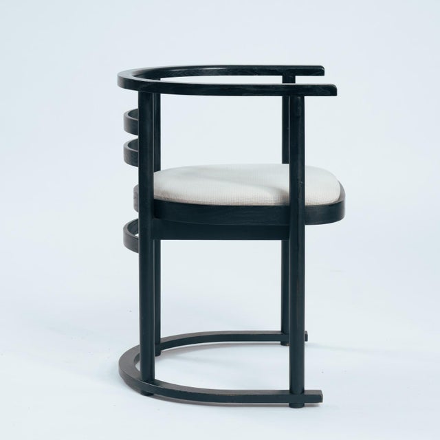 1980s Bauhaus Dining Chairs in the style of Josef Hoffmann, 1970s, Set of 8 For Sale - Image 5 of 17