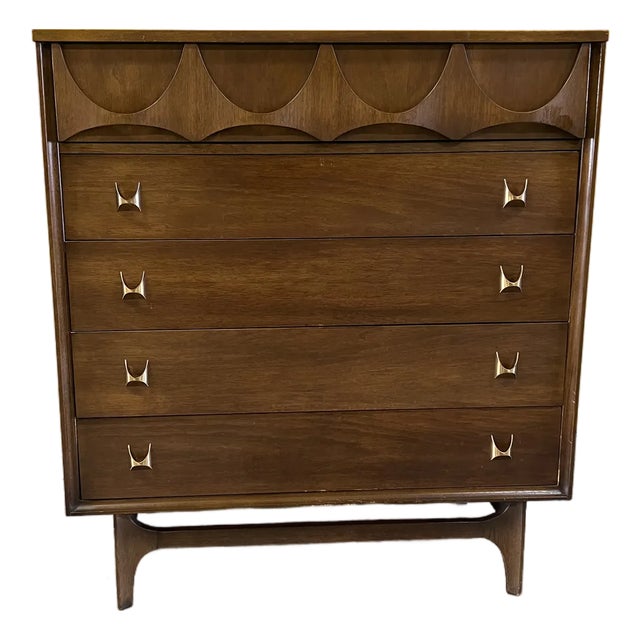 1950s Broyhill Brasilia Highboy Dresser For Sale