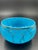 Mid 19th Century Beautiful Antique Blue Vitrified Opaline Bowl With Gilt Net Design For Sale - Image 11 of 12