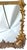 Rococo Vintage Rococo Revival Gilded Brass and Beveled Glass Easel Picture Frame for 4" X 6" Photograph For Sale - Image 3 of 10