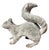 Vintage Cast Iron Lifelike Squirrel Garden Statue For Sale