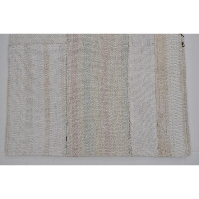 Stripe Anatolian Vintage Runner Rug For Sale - Image 9 of 10