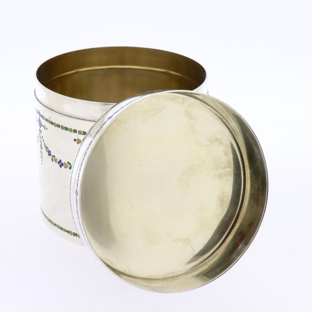 Antique Art Deco Tiffany & Co. Sterling Silver & Mosaic Enameled Box For Sale - Image 9 of 12