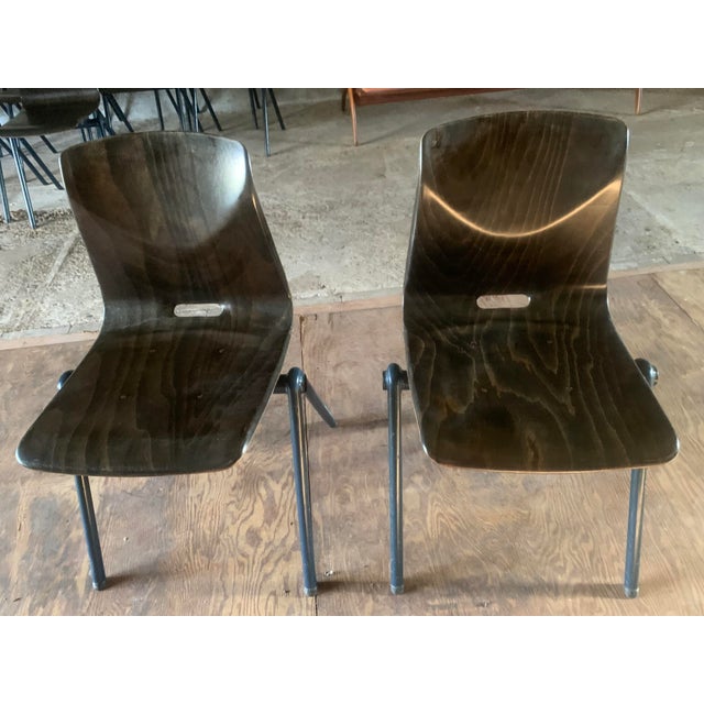 Metal Set of Galvanitas S30 Chairs For Sale - Image 7 of 7