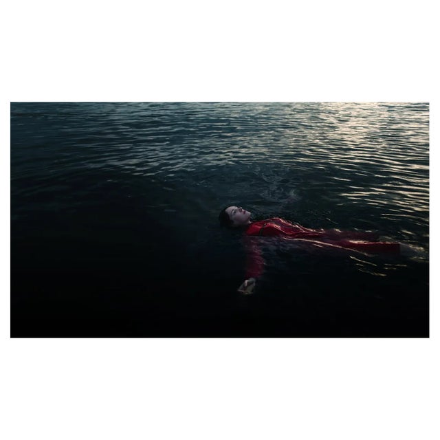 Igor Ustynskyy, Woman in Red Dress in the River, Photographic Paper For Sale