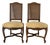 Vintage French Gilles Nouailhac Louis XV–Style Carved Wood & Cane Back Dining / Accent Chairs – Pair For Sale