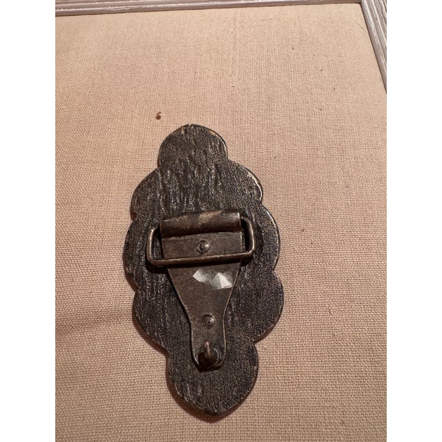 Vintage Heavy Brass Buckle With Turquoise & Inset Stones, Used -Great Shape For Sale - Image 4 of 12