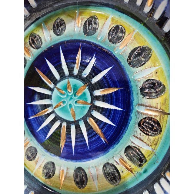 Ceramic Plate from H. Bequet Quaregnon, Belgium, 1950s For Sale - Image 11 of 15