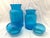 Vintage Blue Apothecary Blue Bottle with Bubble topper. These are perfect for decoration in any room of the home. Sourced...