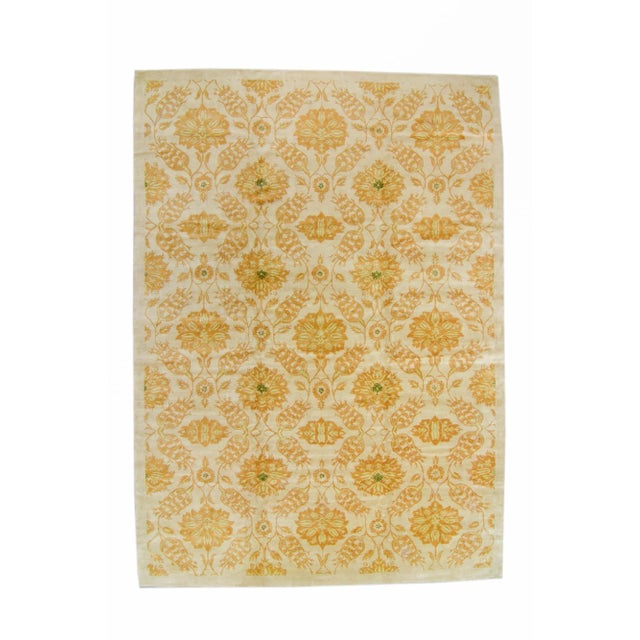 Contemporary Allover Tibetan Hand Knotted Rug - 10’ X 13’11” For Sale - Image 11 of 11