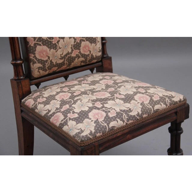 Early 19th Century Gothic Rosewood Chair For Sale - Image 3 of 10