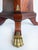Regency Style Round Pedestal Table, Greek Key Inlay & Bronze Claw Feet & Mounts Offered for sale is a Regency-style...
