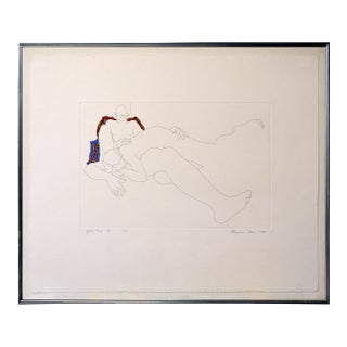 Good Times I -- Couple Nude Figurative by Weyman Lew For Sale