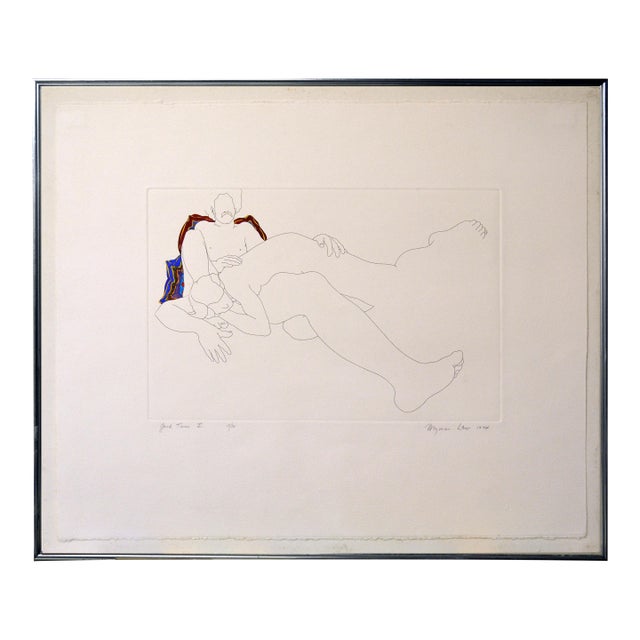 Good Times I -- Couple Nude Figurative by Weyman Lew For Sale