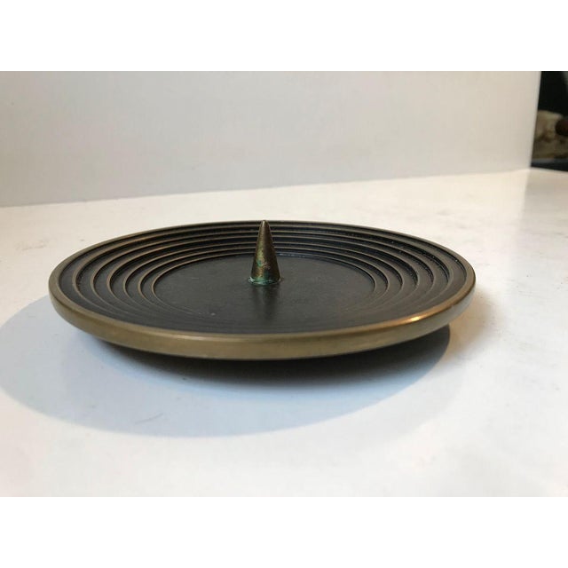 Art Deco Bronze Church Candleholder, 1930s For Sale - Image 9 of 10