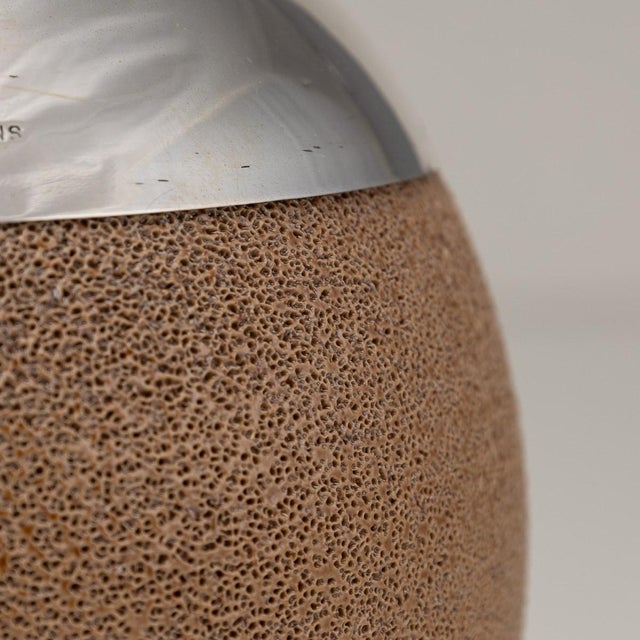 20th Century English Silver-Mounted Ceramic Match Striker from Royal Doulton, 1910s For Sale - Image 6 of 12