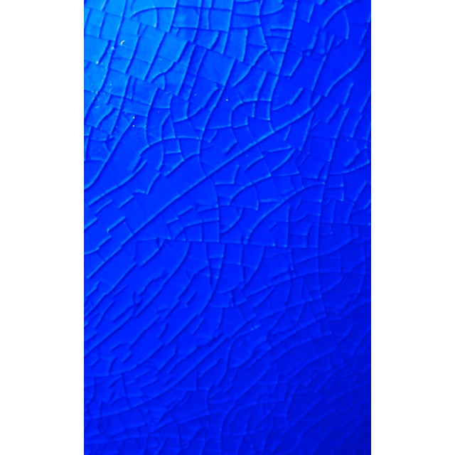 2020s Oversized Ralph Lauren Cobalt Blue Statement Lamps — Pair For Sale - Image 5 of 5