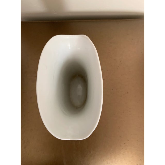 Vintage Modern Contemporary Small Porcelain Vase For Sale - Image 4 of 6