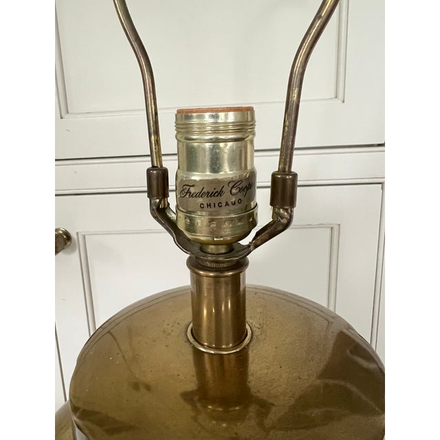 1960s Frederick Cooper Brass Ginger Jar Urn Lamp For Sale In Milwaukee - Image 6 of 8