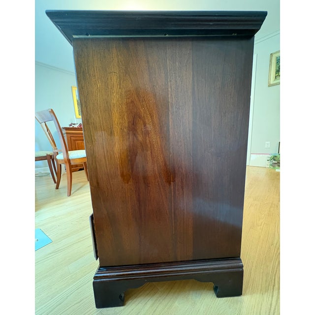 1980s Colonial Walnut Chest of Drawers For Sale - Image 10 of 13