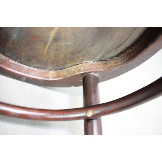 Beech Bentwood Stool from Thonet, Former Czechoslovakia, 1920s For Sale - Image 11 of 12