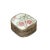 3.5" Chinese Old White Base Pink Flower Graphic Porcelain Art Pewter Box For Sale - Image 4 of 7