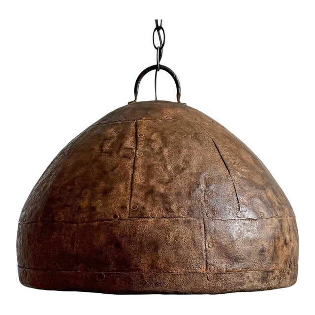 Industrial Vintage Iron Farmhouse Pendant Light For Sale