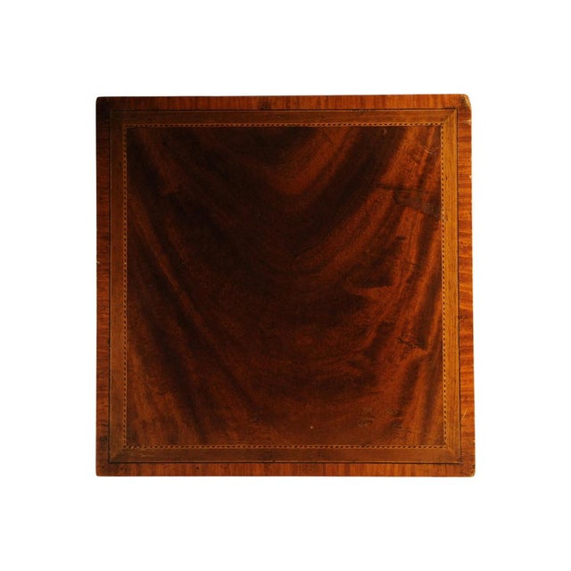Antique Victorian Revolving Tabletop Bookcase with in-Lay Flame Mahogany For Sale - Image 5 of 15