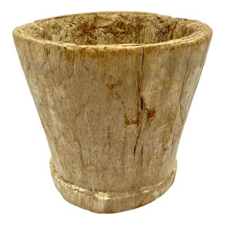 Natural Tree Stump Carved Planter For Sale