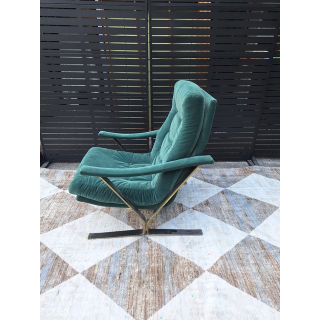 1970s In the Style of Milo Baughman MCM Lounge Chair For Sale - Image 4 of 9