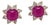 Natural Ruby Diamond Earrings 14k Gold 1.25 TCW Certified For Sale