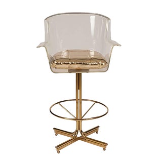 Charles Hollis Jones Swivel Bar Stools - Set of 2 For Sale