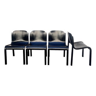 Mito Tisettanta Chairs by Carlo Bartoli, Italy, 1970s, Set of 4 For Sale