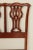 Wood 1990s Chippendale Style Carved Mahogany Full Headboard For Sale - Image 7 of 13