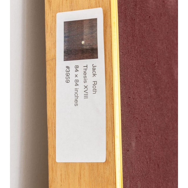 Eggplant Jack Roth "Thesis Xviii" Acrylic on Canvas, 1981 For Sale - Image 8 of 15