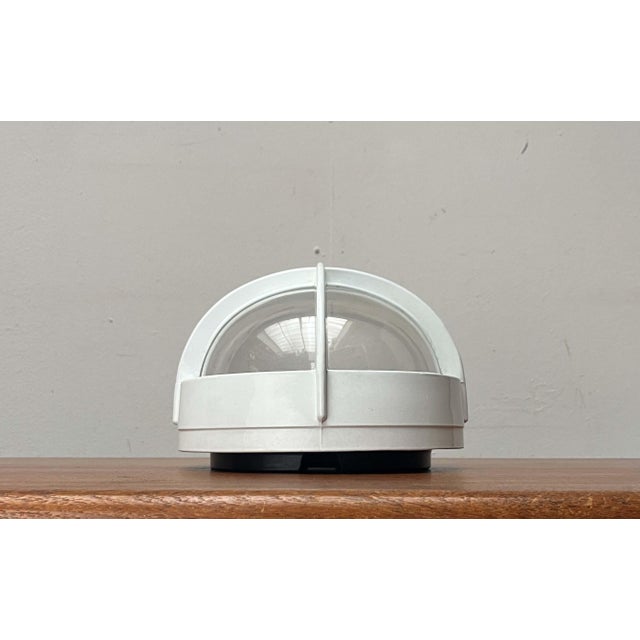 Mid-Century Modern Danish Pirat White Metal Outdoor Wall Lamp by Eva and Nils Koppel, Gert Edstrand for Nordisk Solar, 1960s For Sale - Image 15 of 18