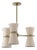 Regina Andrew Gable Pendant, Antique Natural Brass with Oyster Shade For Sale