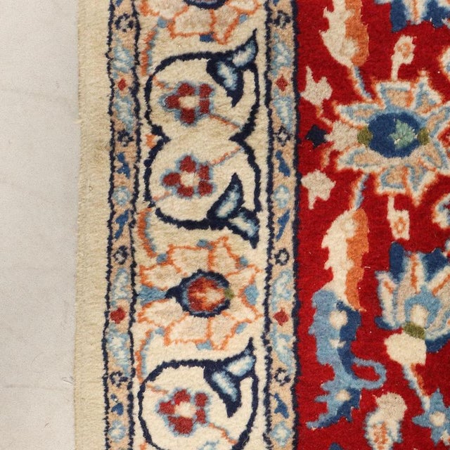 Textile Middle Eastern Nain Rug For Sale - Image 7 of 9