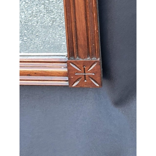 Mid-Century Modern Mid 20 Century Rectangular Wall Mirror New Glass Very Refurbished. For Sale - Image 3 of 10