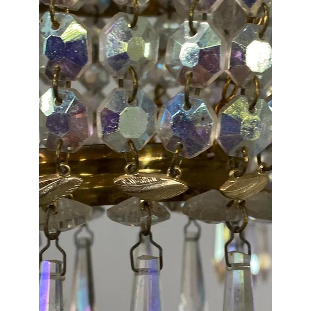 Vintage Crystal Chandelier, 1960s For Sale - Image 10 of 11