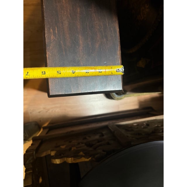 Brown Antique Art Craft Style Metamorphic Side Table For Sale - Image 8 of 11