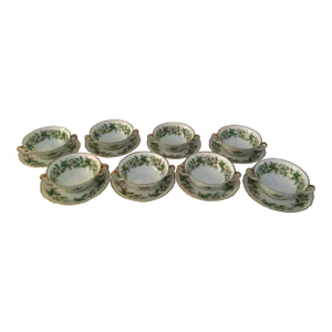 Mid-Century Hutschenreuther German Consume Bowls, Set of 8