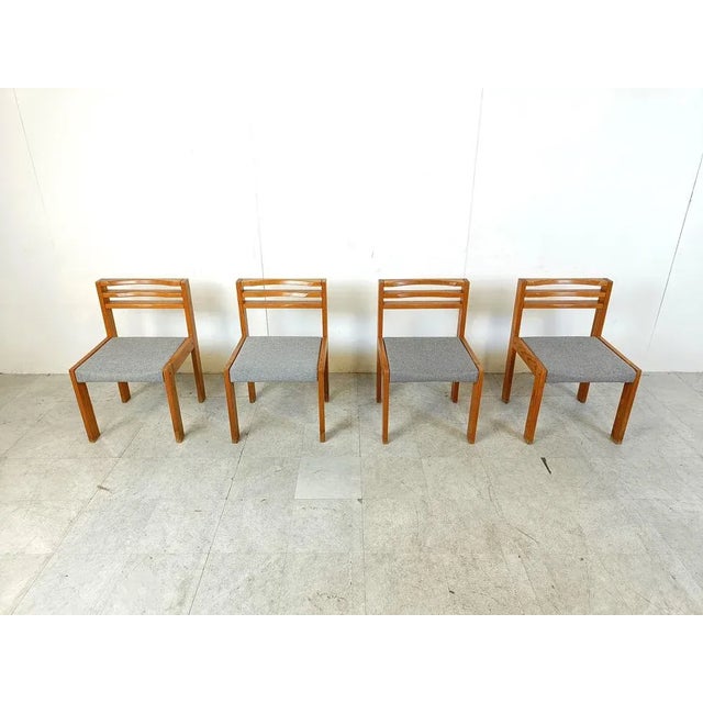 Pine Sg 1200 Dining Chairs attributed to Cees Braakman for Pastoe, 1970s, Set of 4 For Sale - Image 11 of 11