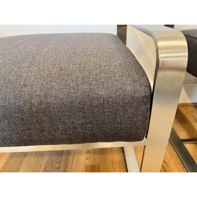 Pasha Axon Modern Ottomans - a Pair For Sale - Image 9 of 13