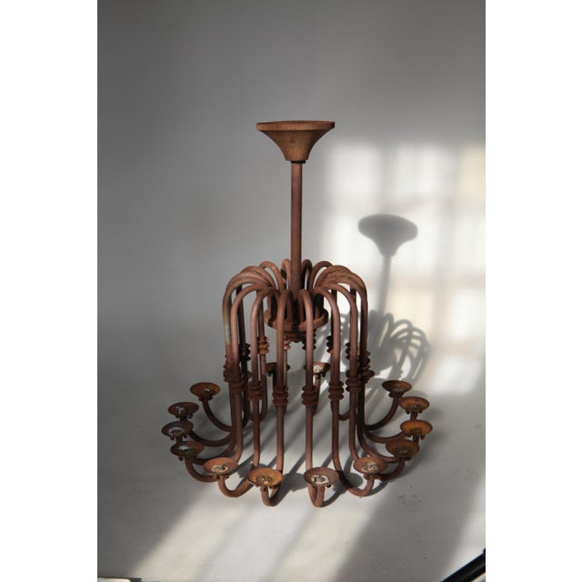 Antique Candle Chandelier, 1890s For Sale - Image 3 of 18