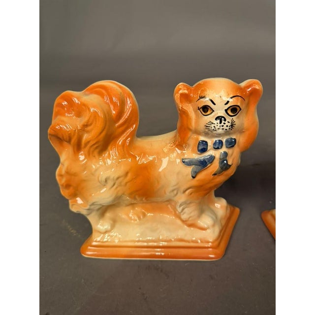 Pair of 19th-Century Staffordshire King Charles Spaniels, Circa 1870 For Sale - Image 9 of 12