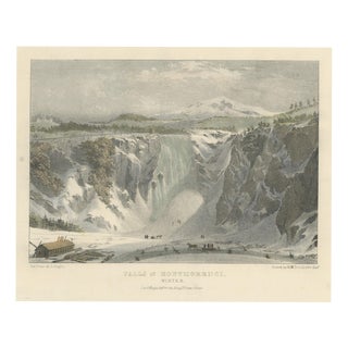 After Bouchette, Montmorenci Falls, 1832, Lithograph For Sale