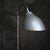 Iron and Aluminium gooseneck machinist work light by Ki-É-Klair, France. ca 1950 adjustable in height and angle including...